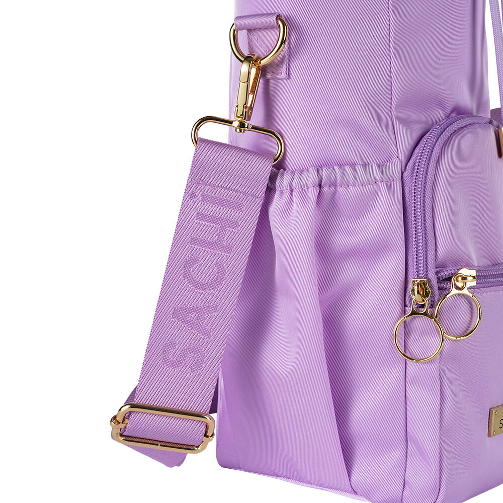 Sachi Deluxe Crossbody Insulated Bottle Bag w/ Adjustable Strap Orchid