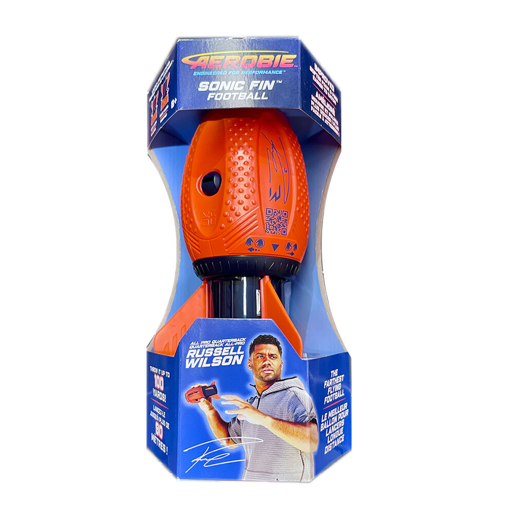 Aerobie Outdoor Sonic Fin Spiral Throwing Football Up to 100 Yards