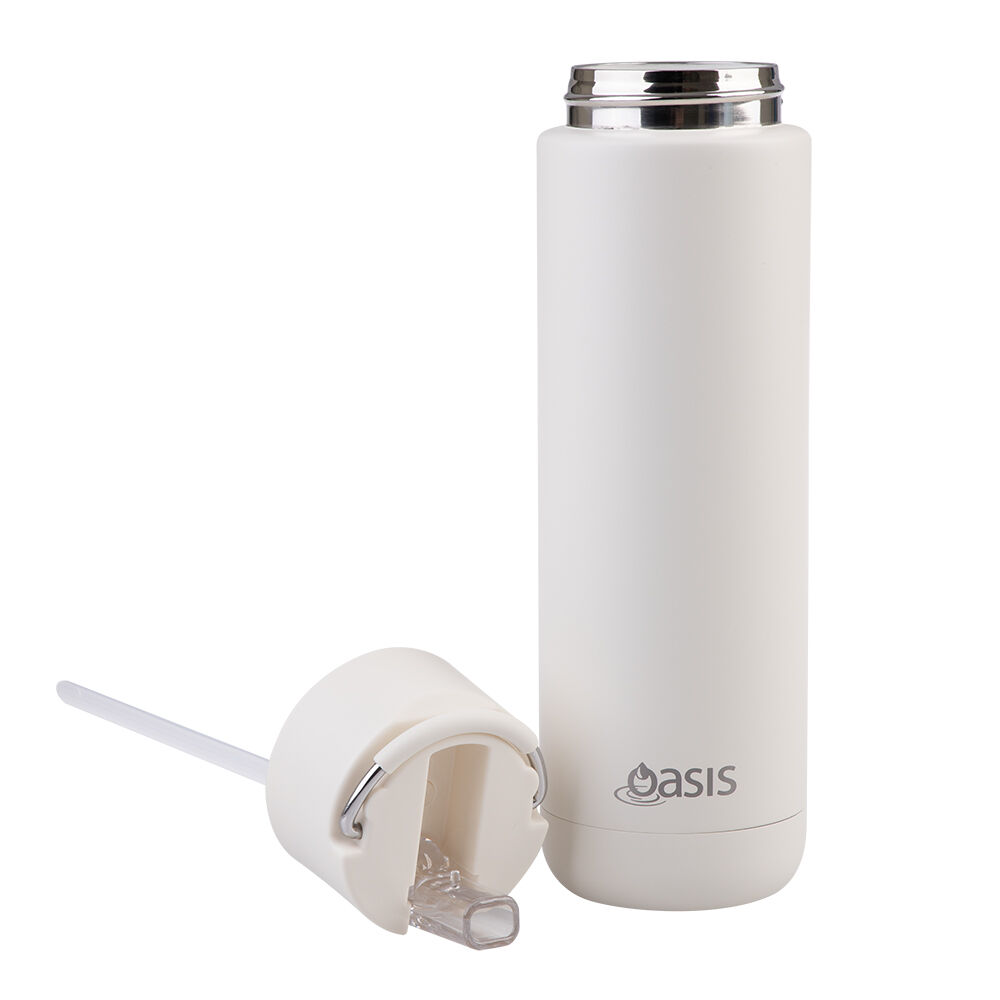 Oasis Ceramic Lined Stainless Steel Insulated Moda Drink Bottle 700ml Alabaster