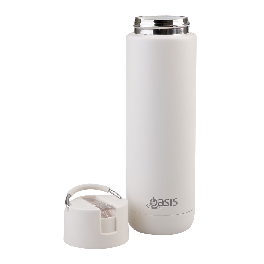 Oasis Ceramic Lined Stainless Steel Insulated Moda Drink Bottle 700ml Alabaster