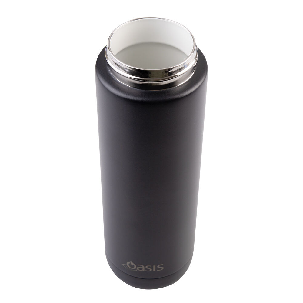 Oasis Ceramic Lined Stainless Steel Insulated Moda Drink Bottle 700ml Black