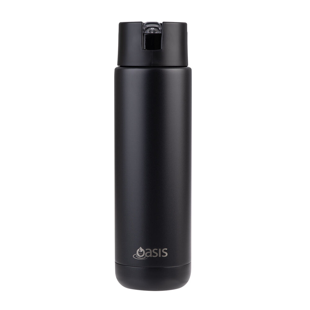 Oasis Ceramic Lined Stainless Steel Insulated Moda Drink Bottle 700ml Black