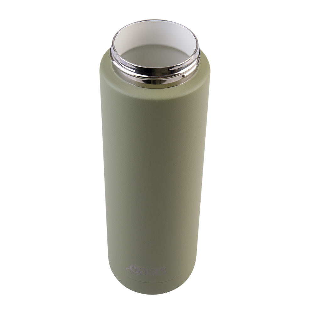 Oasis Ceramic Lined Stainless Steel Insulated Moda Drink Bottle 700ml Olive