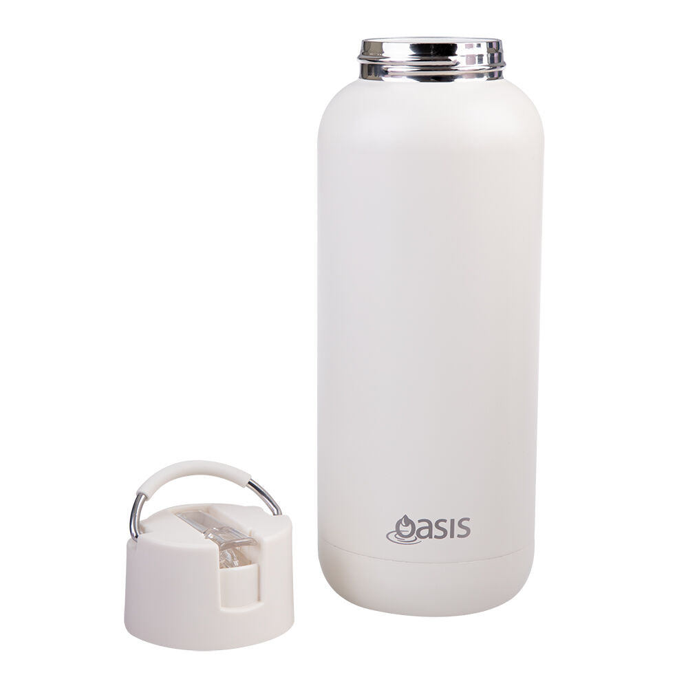 Oasis Ceramic Lined Stainless Steel Insulated Moda Drink Bottle 1L Alabaster