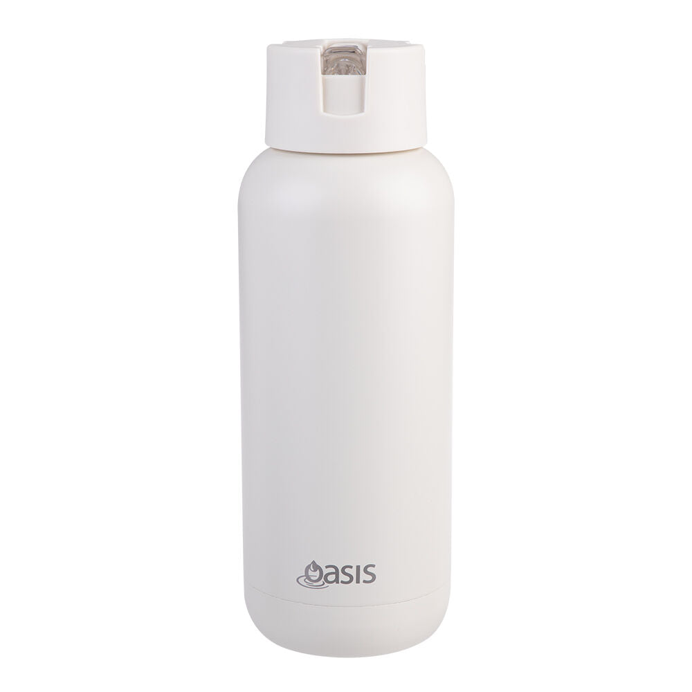 Oasis Ceramic Lined Stainless Steel Insulated Moda Drink Bottle 1L Alabaster