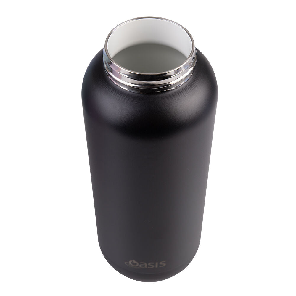 Oasis Ceramic Lined Stainless Steel Insulated Moda Drink Bottle 1L Black