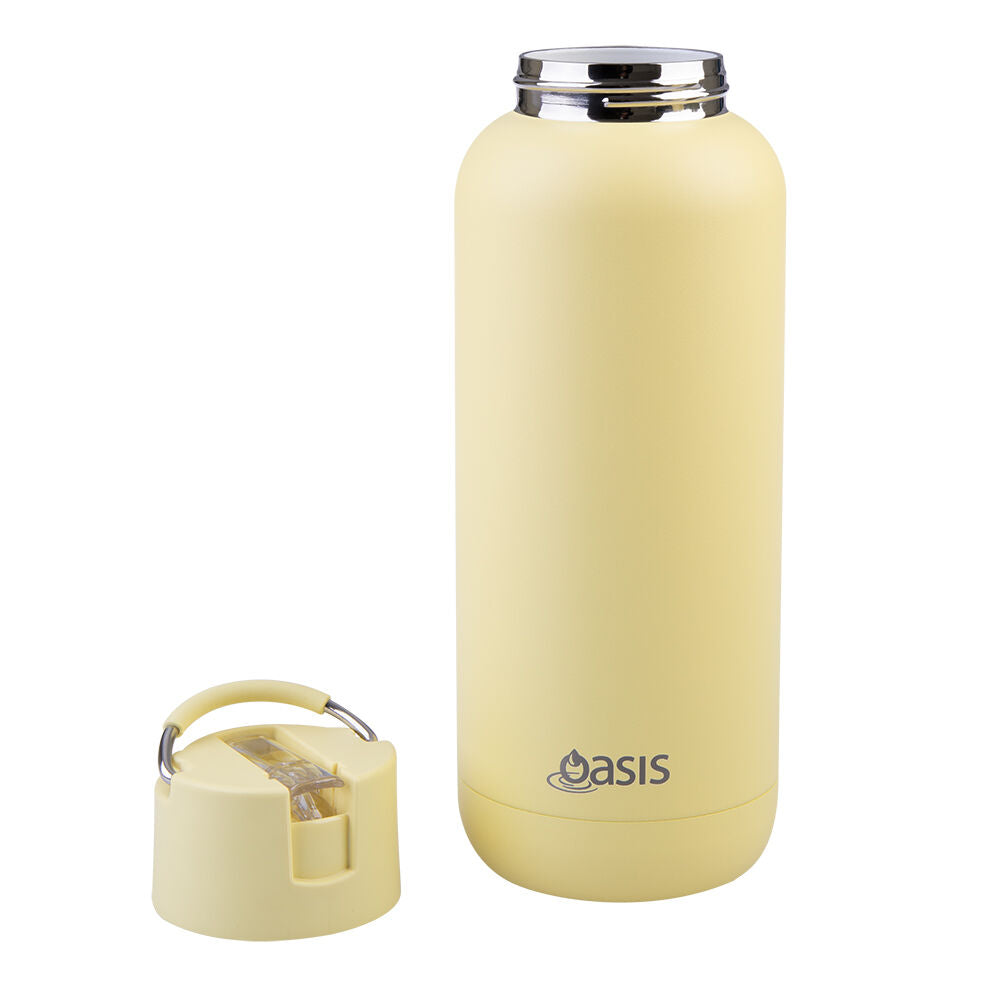Oasis Ceramic Lined Stainless Steel Insulated Moda Drink Bottle 1L Daffodil