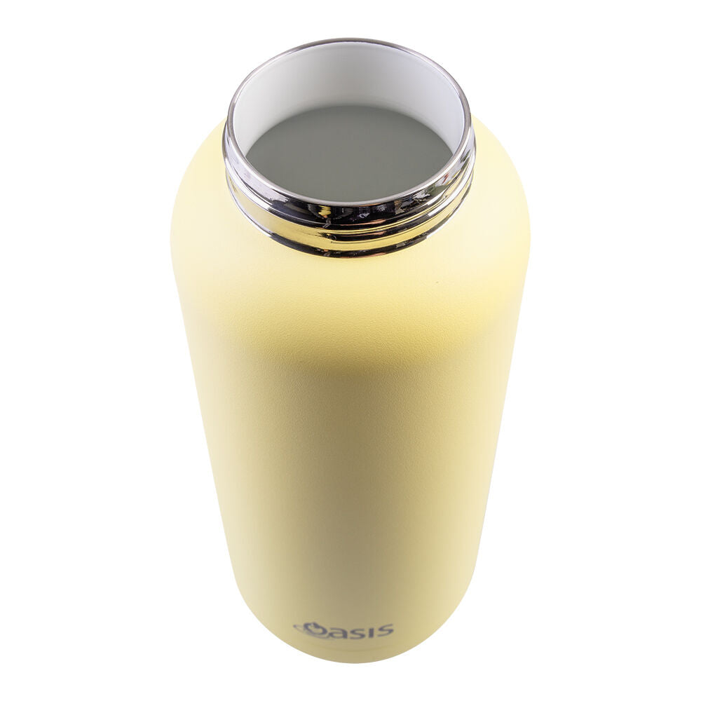 Oasis Ceramic Lined Stainless Steel Insulated Moda Drink Bottle 1L Daffodil