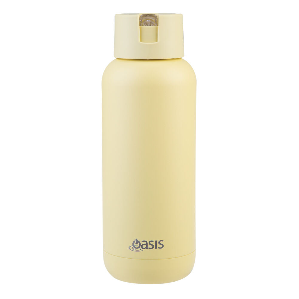 Oasis Ceramic Lined Stainless Steel Insulated Moda Drink Bottle 1L Daffodil