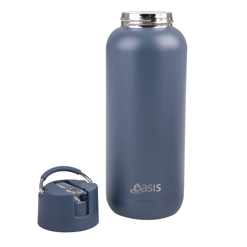 Oasis Ceramic Lined Stainless Steel Insulated Moda Drink Bottle 1L Indigo