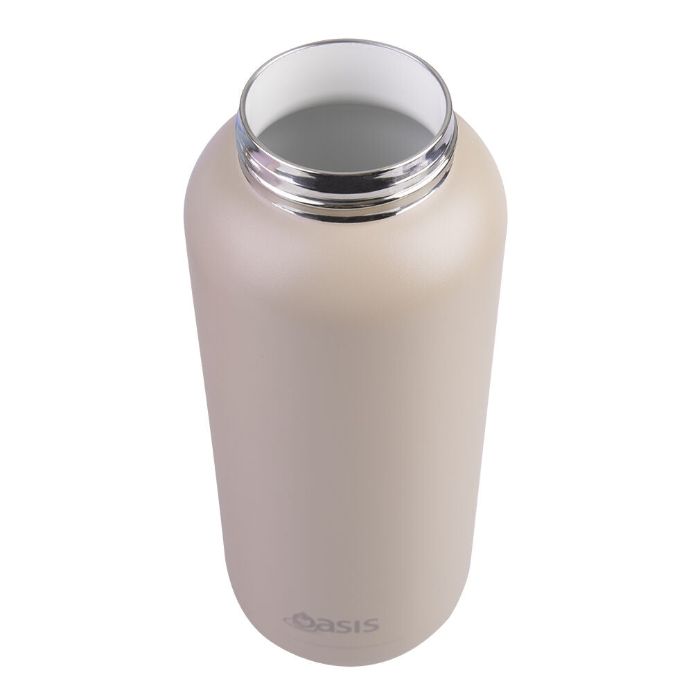 Oasis Ceramic Lined Stainless Steel Insulated Moda Drink Bottle 1L Latte