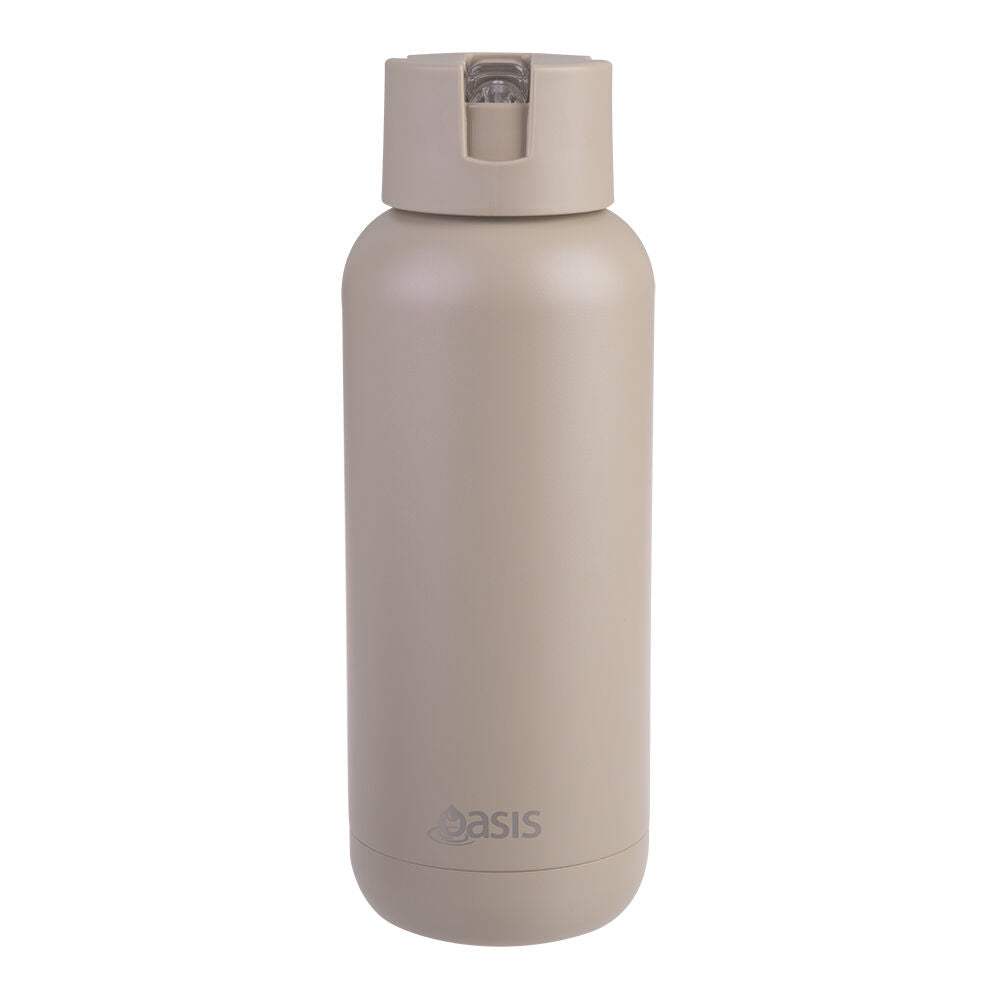 Oasis Ceramic Lined Stainless Steel Insulated Moda Drink Bottle 1L Latte