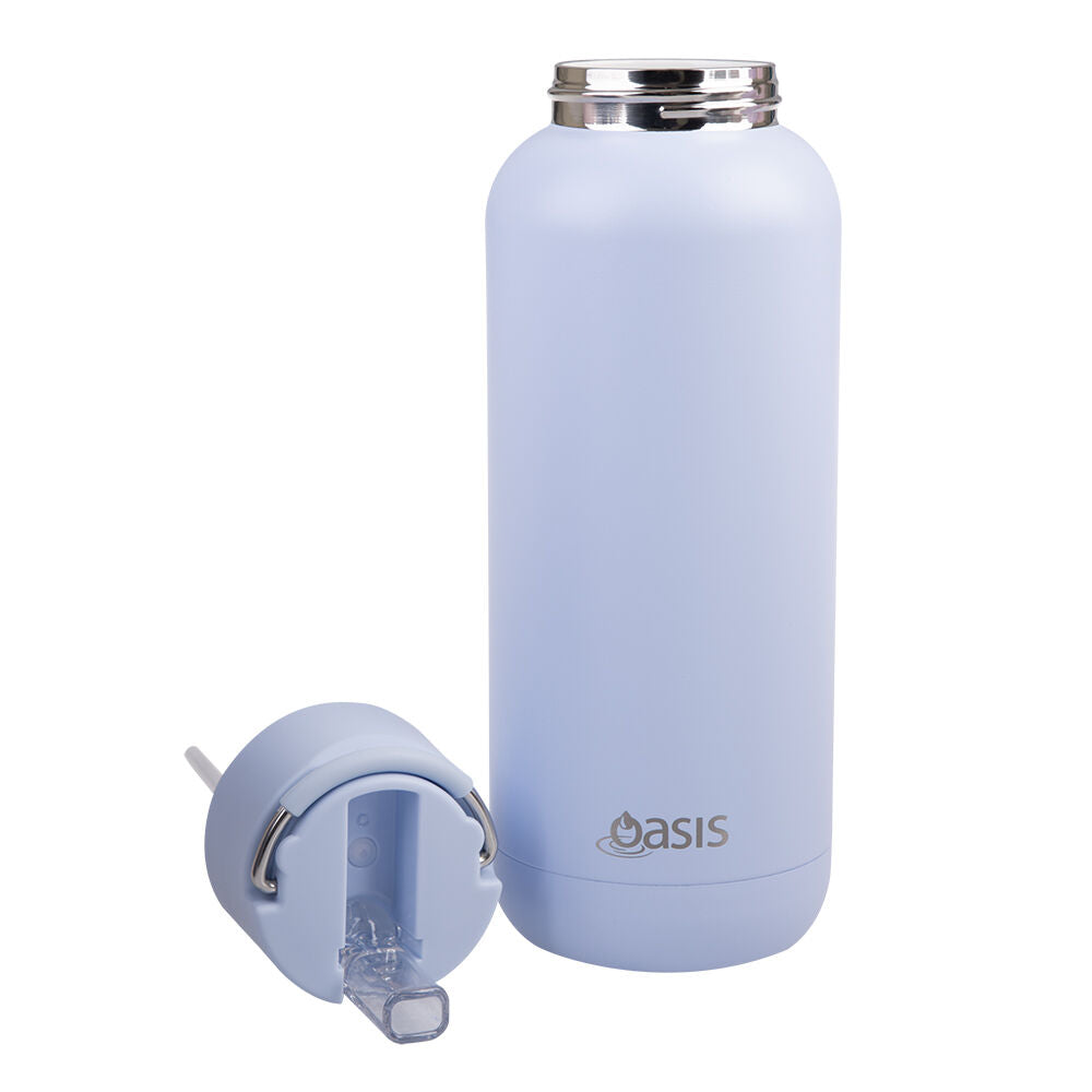 Oasis Ceramic Lined Stainless Steel Insulated Moda Drink Bottle 1L Periwinkle