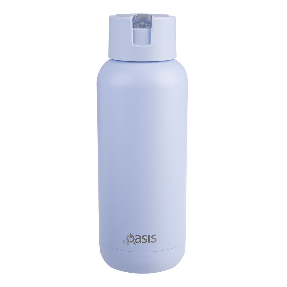 Oasis Ceramic Lined Stainless Steel Insulated Moda Drink Bottle 1L Periwinkle