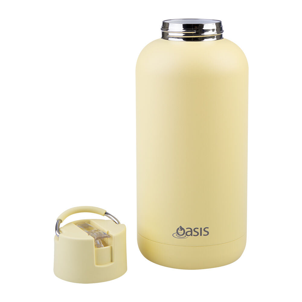 Oasis Ceramic Lined Stainless Steel Insulated Moda Drink Bottle 1.5L Daffodil