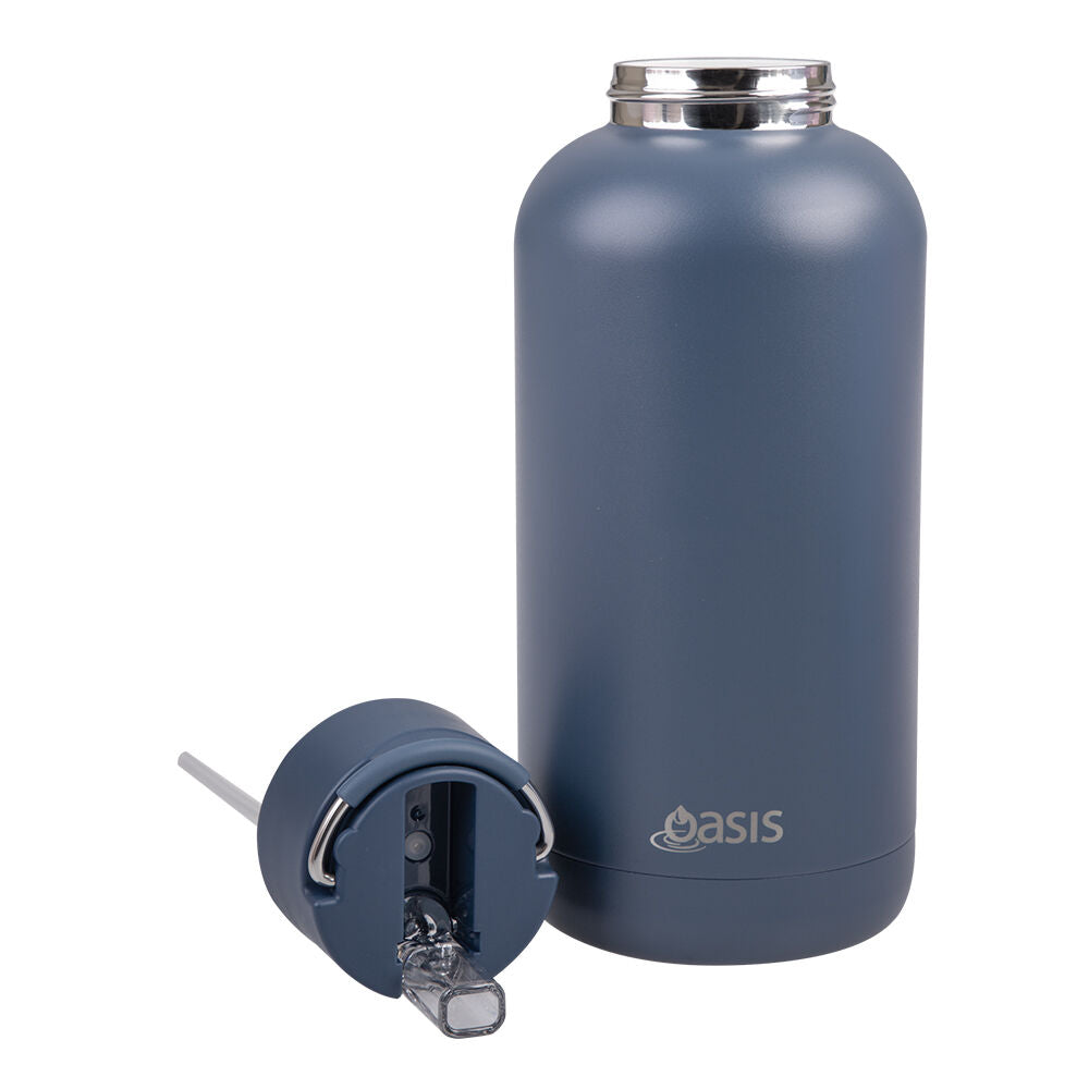 Oasis Ceramic Lined Stainless Steel Insulated Moda Drink Bottle 1.5L Indigo