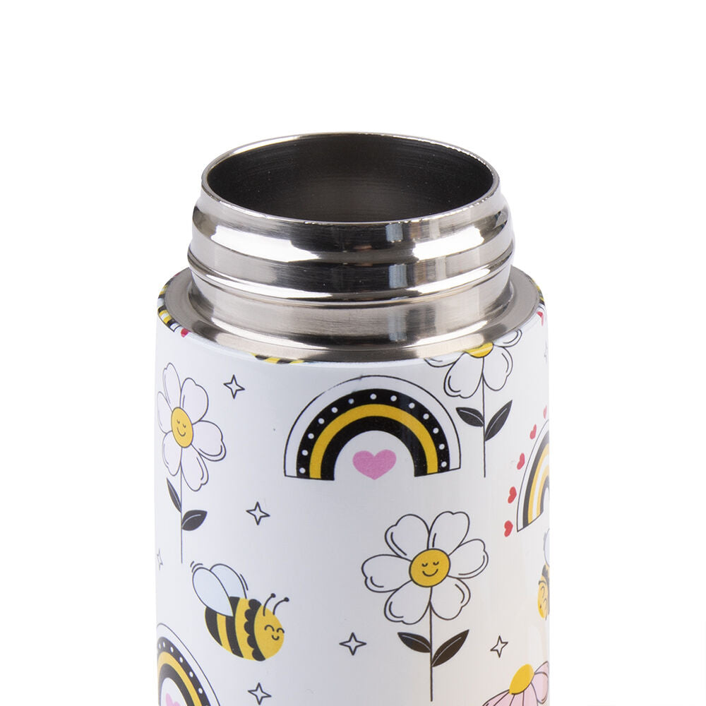 Oasis Stainless Steel Insulated Kids Drink Bottle w/ Straw 400ml Busy Bees
