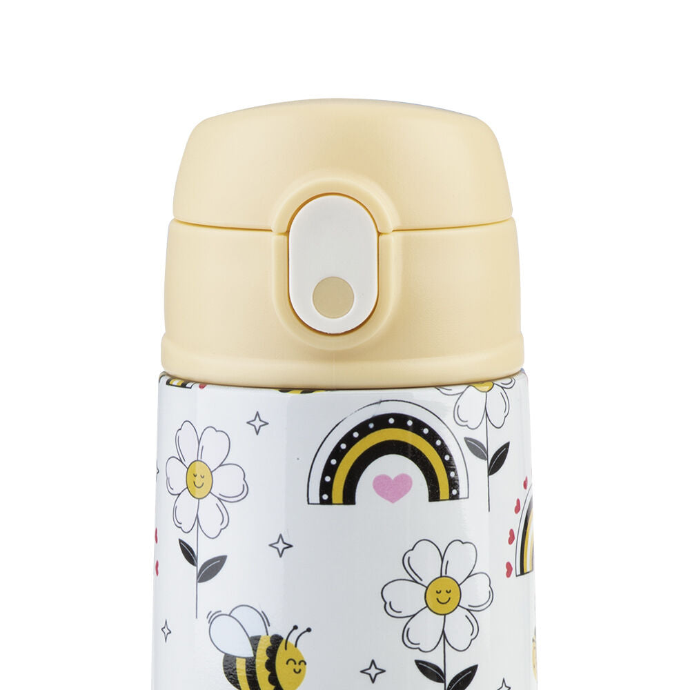 Oasis Stainless Steel Insulated Kids Drink Bottle w/ Straw 400ml Busy Bees