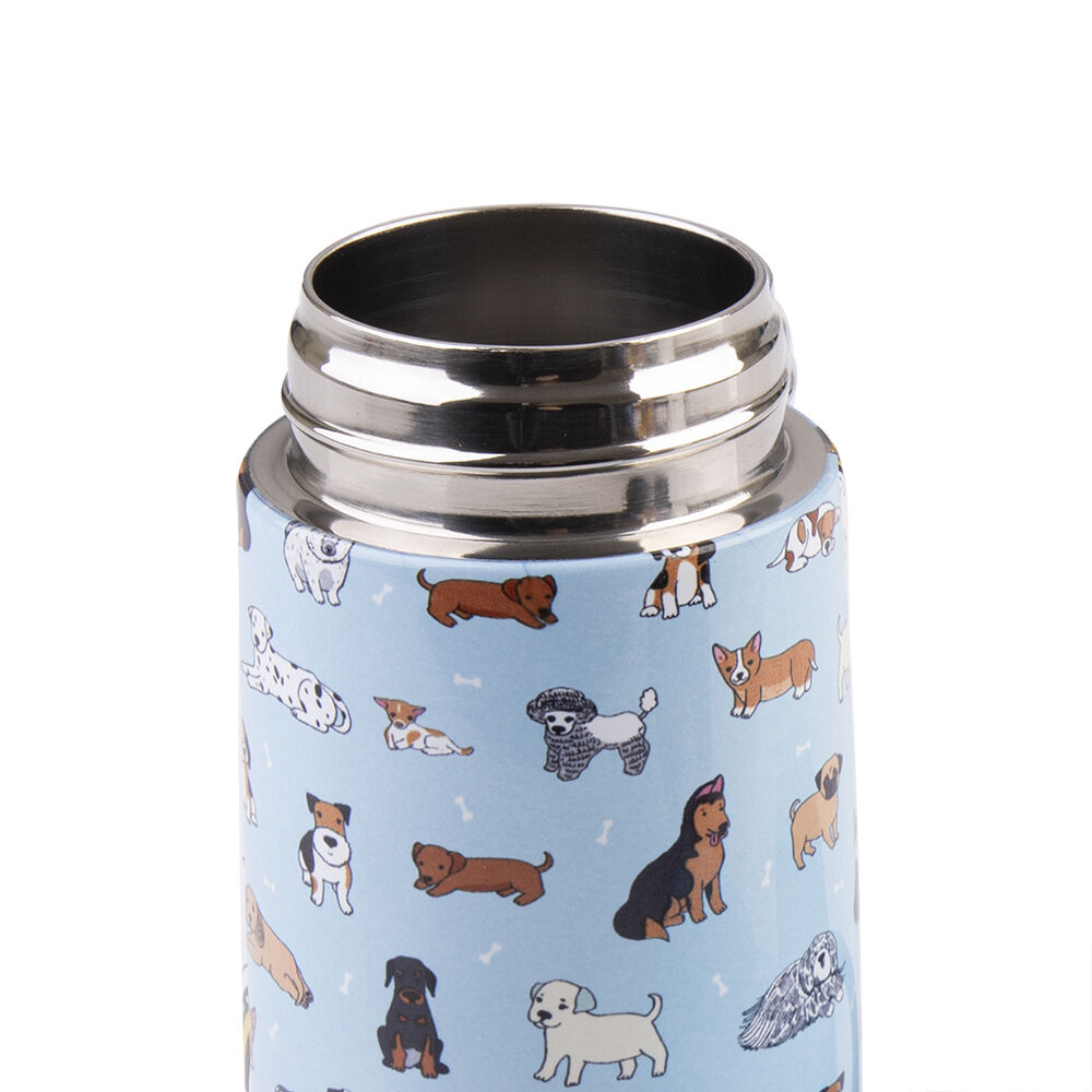 Oasis Stainless Steel Insulated Kids Drink Bottle w/ Straw 400ml Puppy Dogs