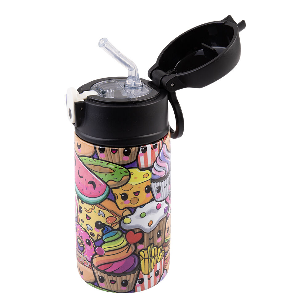 Oasis Stainless Steel Insulated Kids Drink Bottle w/ Straw 400ml Squishies