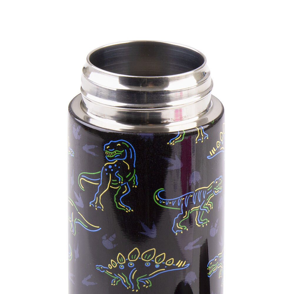 2PK Oasis Stainless Steel Insulated Kids Drink Bottle w/Straw 550ml Neon Dinosaurs