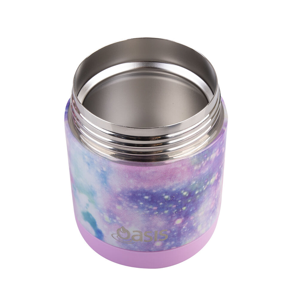 Oasis Stainless Steel Insulated Kids Food Flask Double Wall 300ml Galaxy