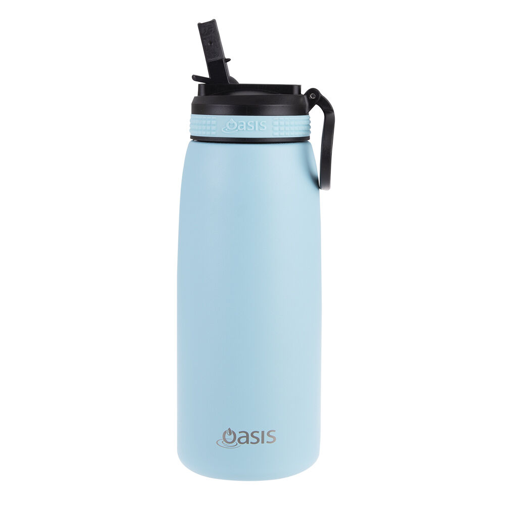 2PK Oasis Stainless Steel Double Wall Sports Bottle w/ Sipper 780ml Island Blue