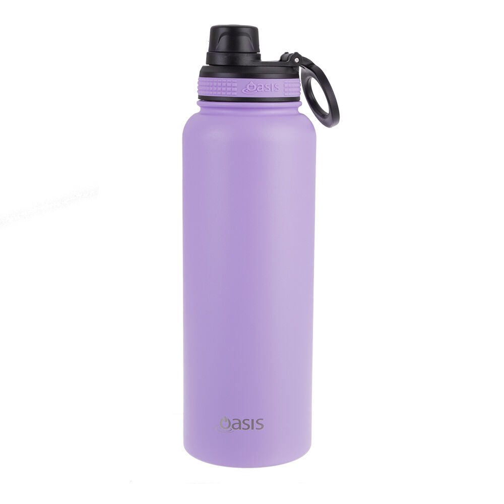 Oasis Stainless Steel Insulated Challenger Sports Bottle w/ Cap 1.1L Lavender