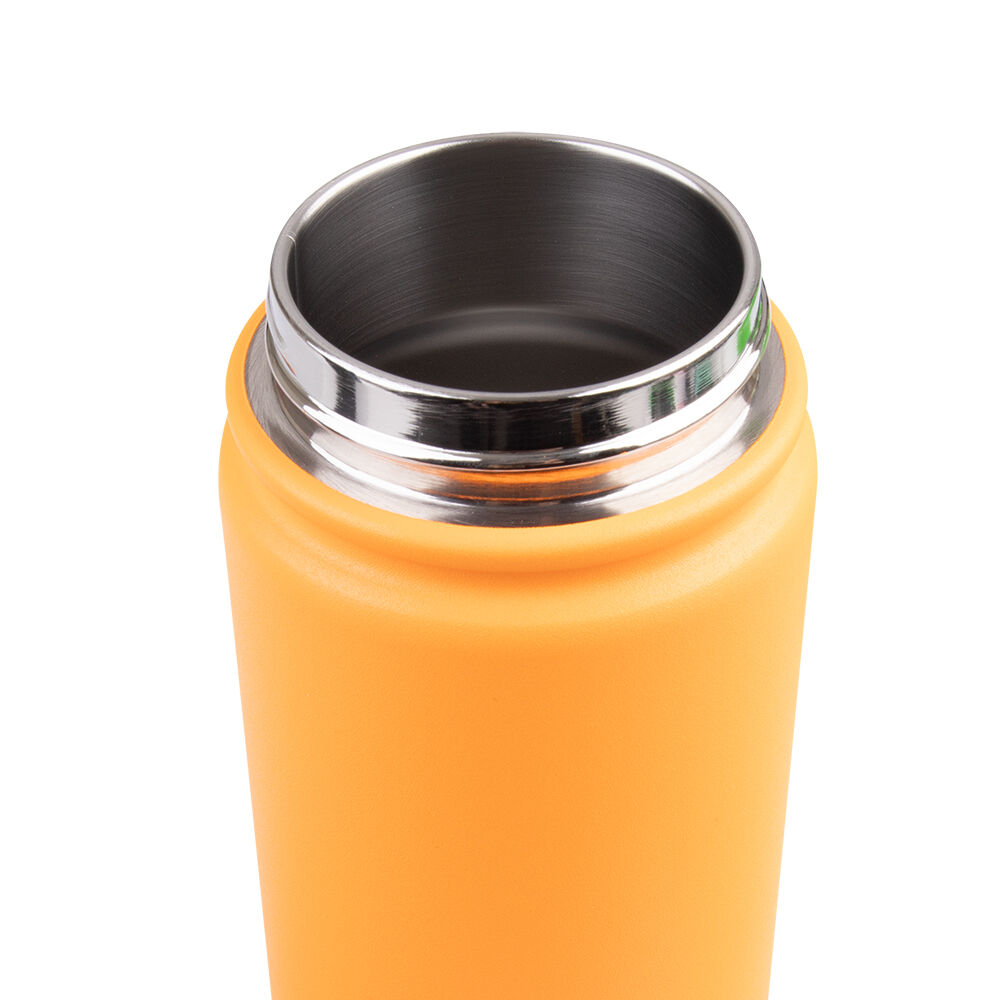 Oasis Stainless Steel Insulated Challenger Sports Drink Bottle 550ml Neon Orange
