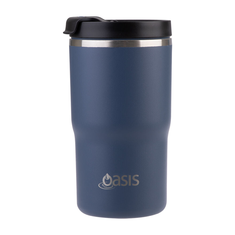 2PK Oasis Ceramic Lined Stainless Steel Insulated Travel Mug 480ml Indigo