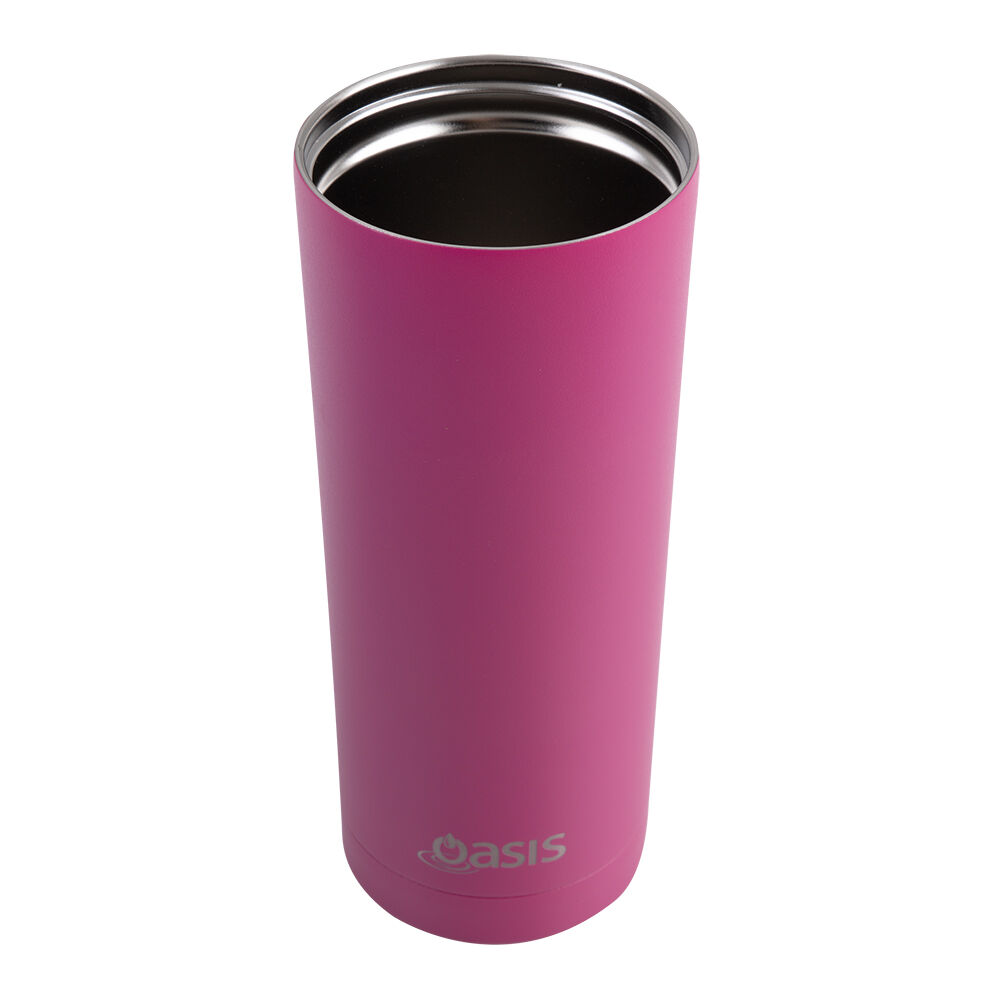 Oasis Super Sipper Stainless Steel Insulated Tumbler w/ Straw 600ml Fuchsia
