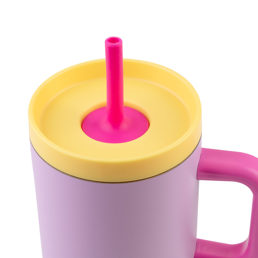 Oasis Stainless Steel Insulated Jnr Commuter Travel Tumbler 700ml Bubblegum Pink