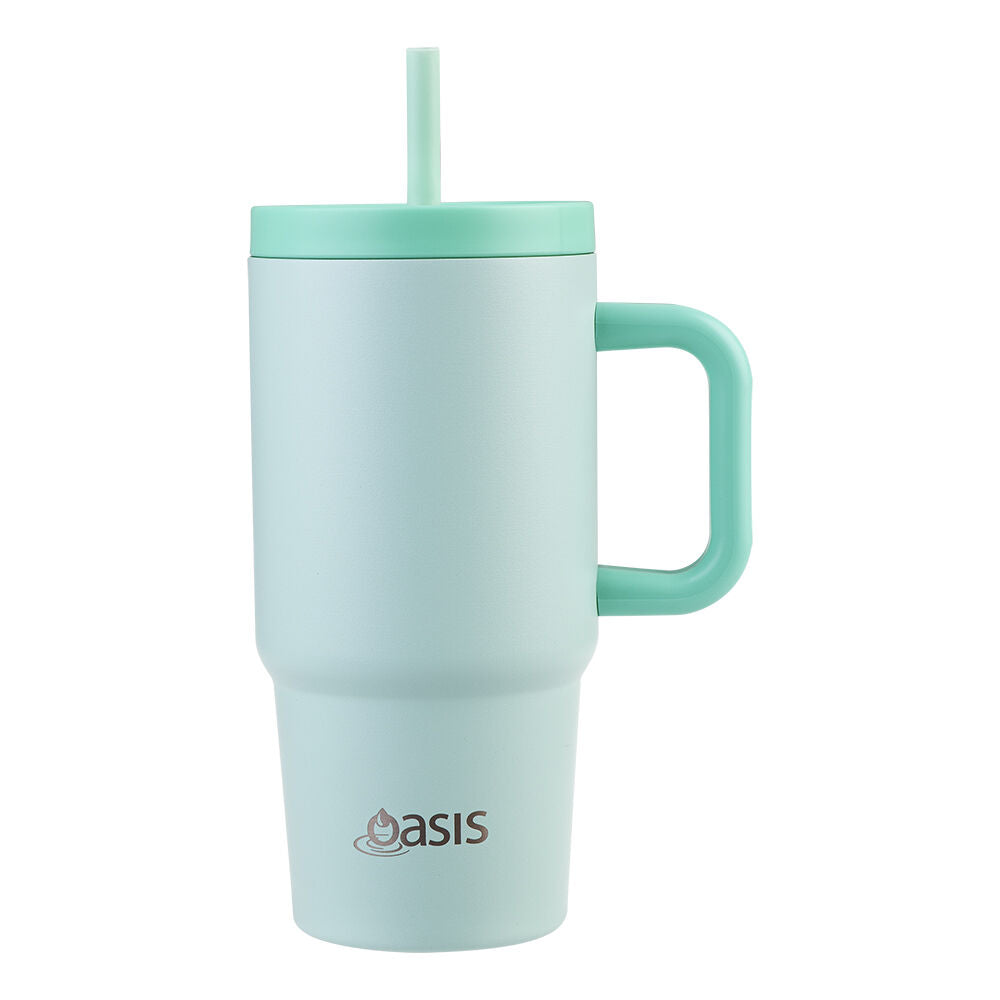 2PK Oasis Stainless Steel Insulated Jnr Commuter Travel Tumbler 700ml Mint
