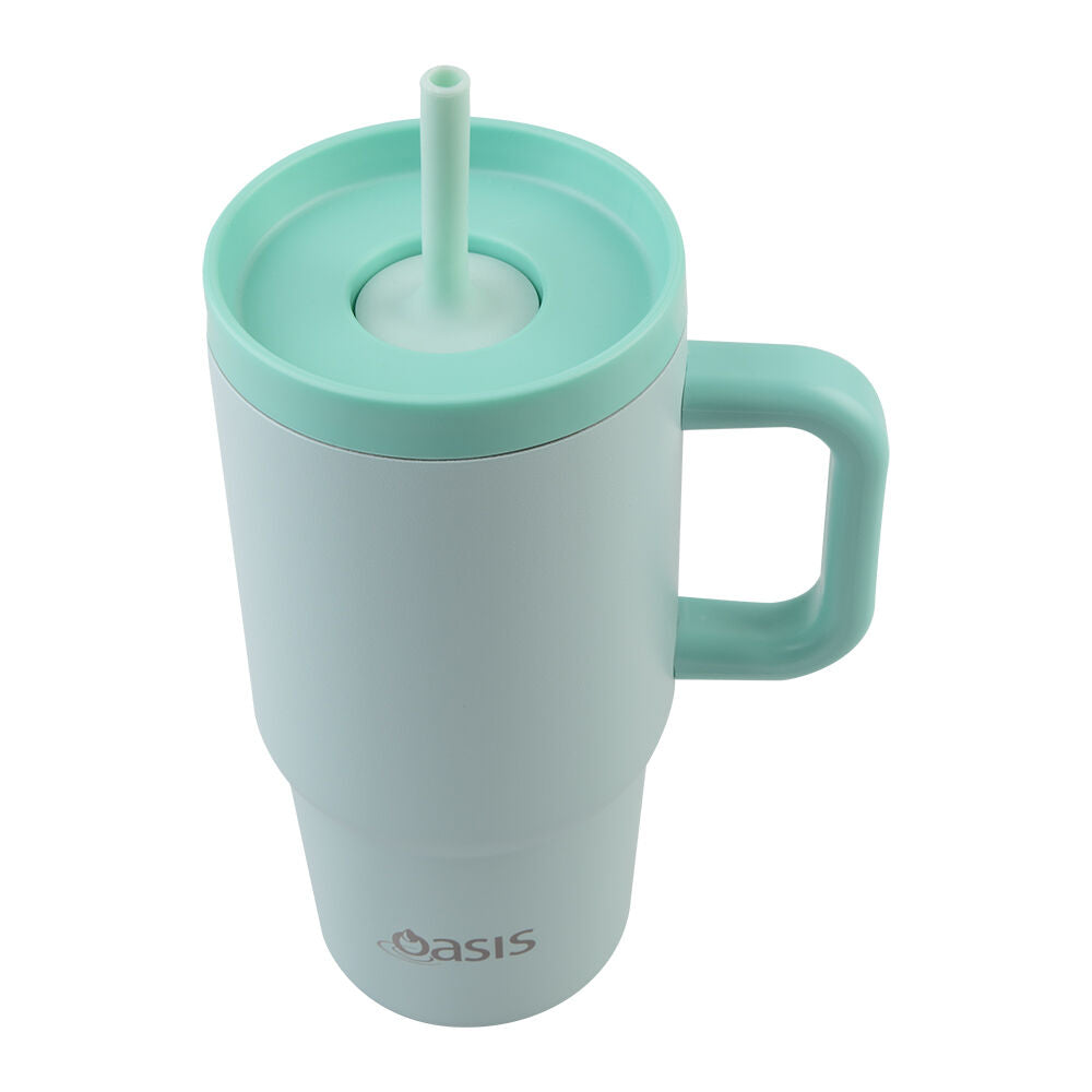 2PK Oasis Stainless Steel Insulated Jnr Commuter Travel Tumbler 700ml Mint
