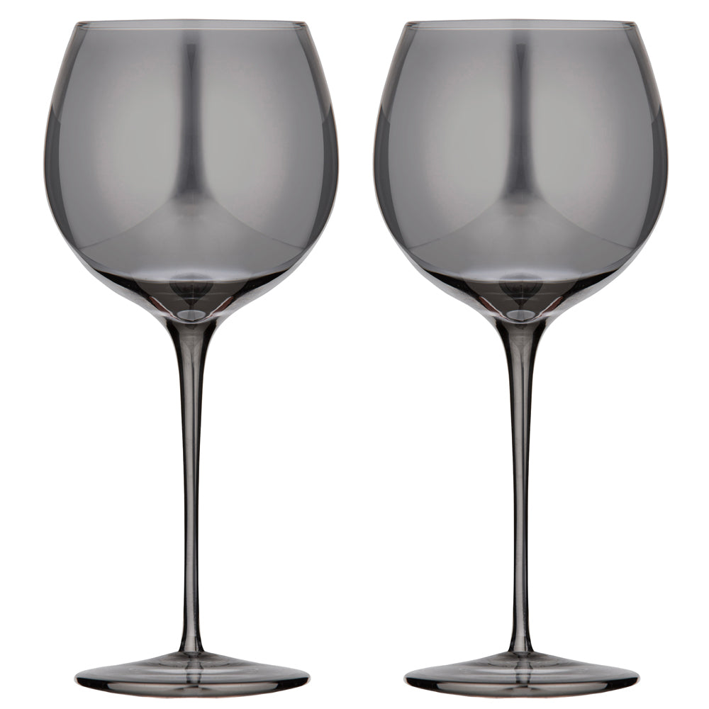 2pc Tempa Verity Gin/Tonic Drink Crystal Glass Set - Smoke
