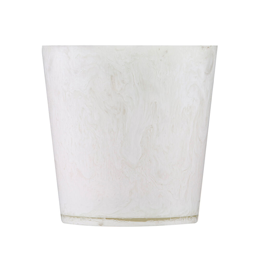 Tempa Bennett Marble Finish Resin Ice Cooler Storage Bucket White