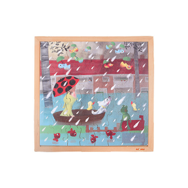 64pc Educo Extreme Weather Puzzle Rain Educational Toy Kids/Children - 3y+