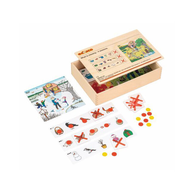 12pc Educo What is missing  4 Seasons Preschool Logic Educational Toy Kids - 3y+