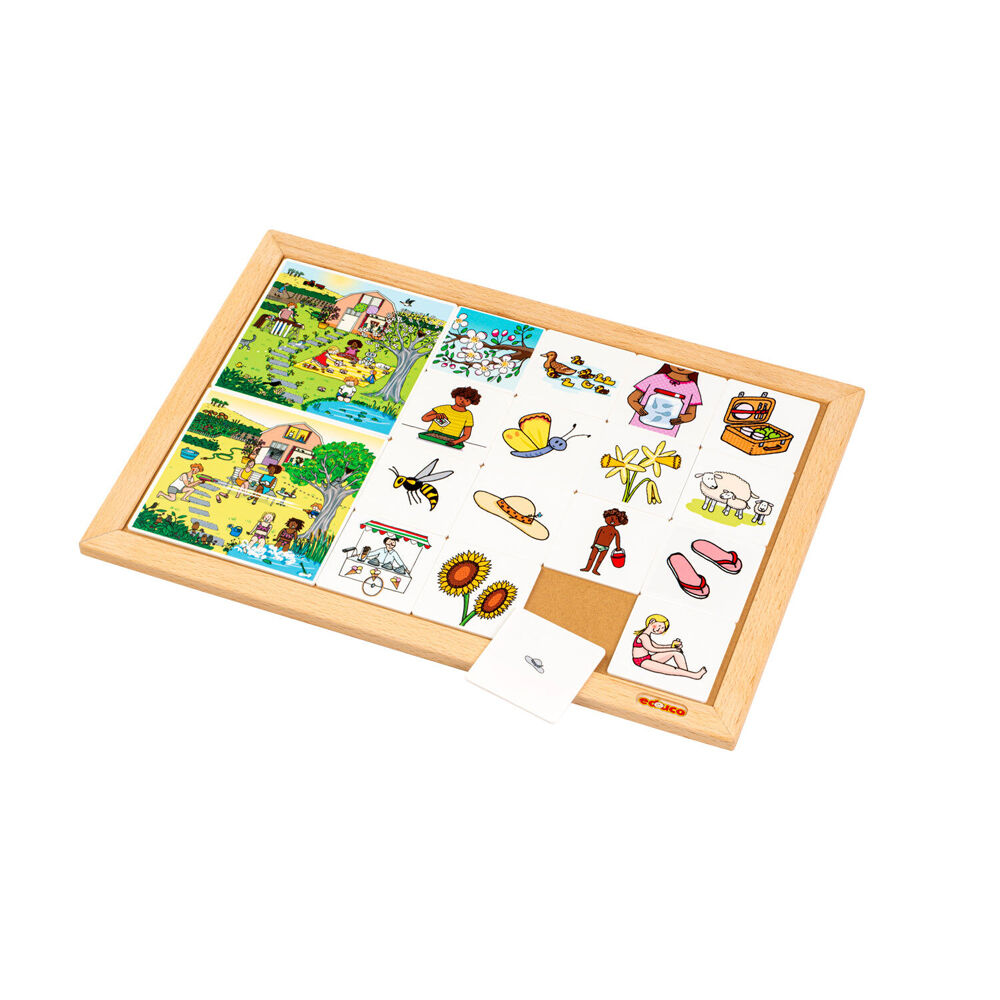 Educo Card Sorting Game Four Seasons Series Spring & Summer Learning Tool - 3y+