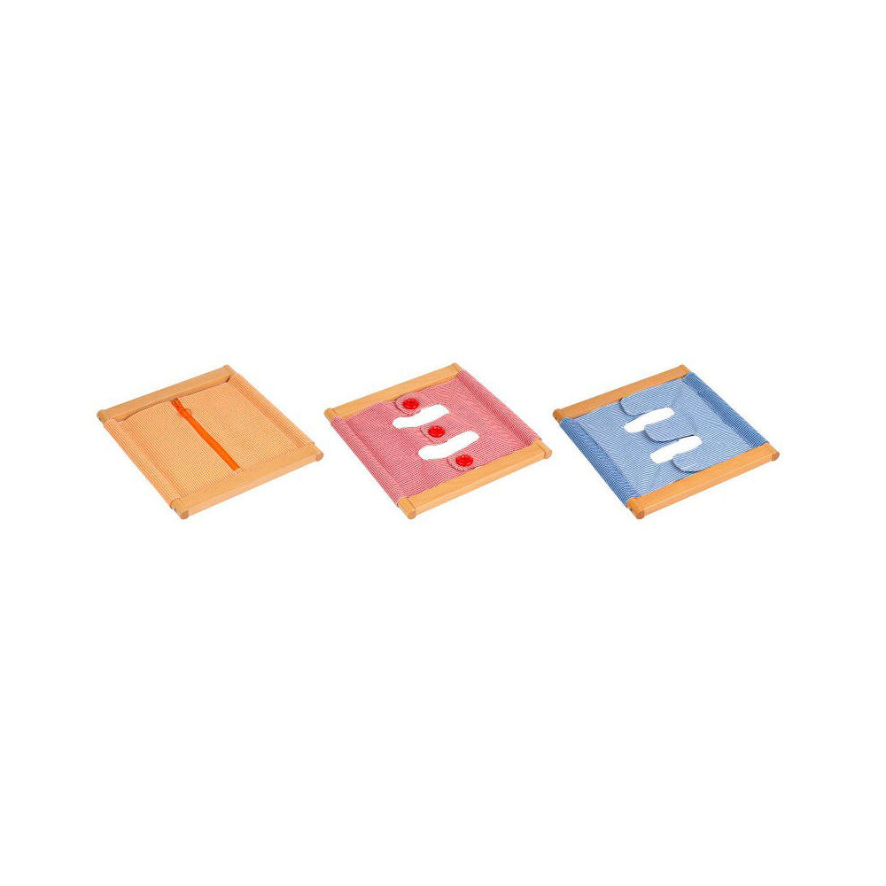 3pc Educo Practice Dressing Wood Skills Educational Toy Kids/Children - 0-3y