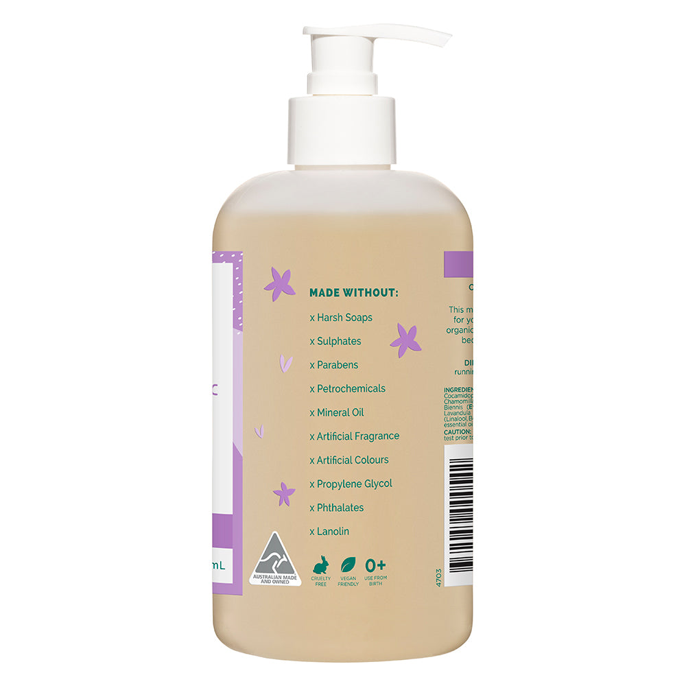 2x 500ml Gaia Pure/Organic Sleeptime Bath for Baby/Kids/Toddlers Vegan Friendly