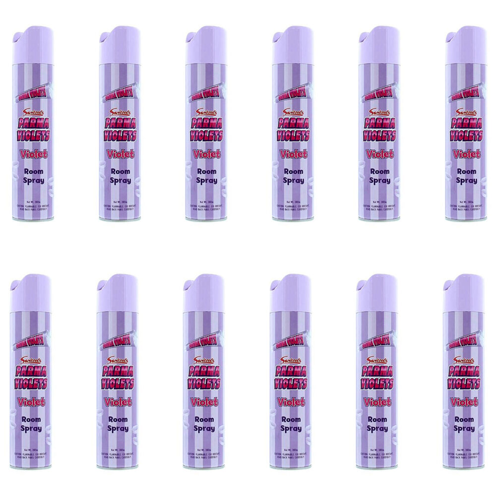 12PK Swizzels Room Spray Parma Violet Floral Air Freshener Scent 300ml