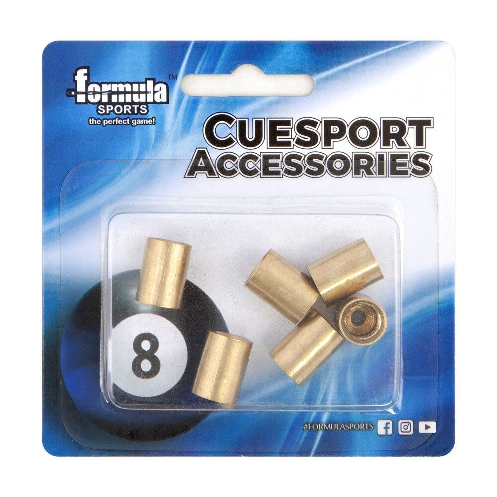 48pc Formula Sports Brass Ferrule Screw Cue Tip Replacement 9mm - Gold