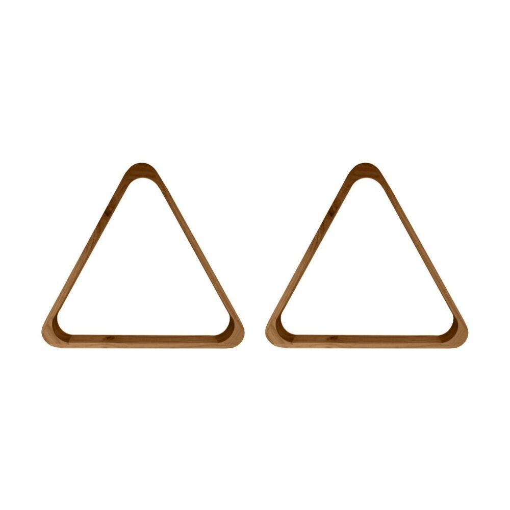 2PK Formula Sports 10 Ball Rack Wooden Pool/Billiards Triangle - Brown