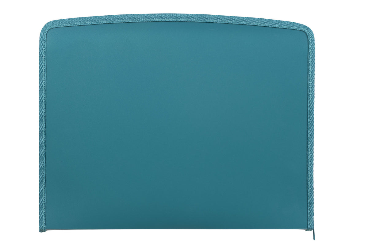 3PK Colourhide A4 Zip-It Expanding File w/ Pen Holder Loop Teal Green