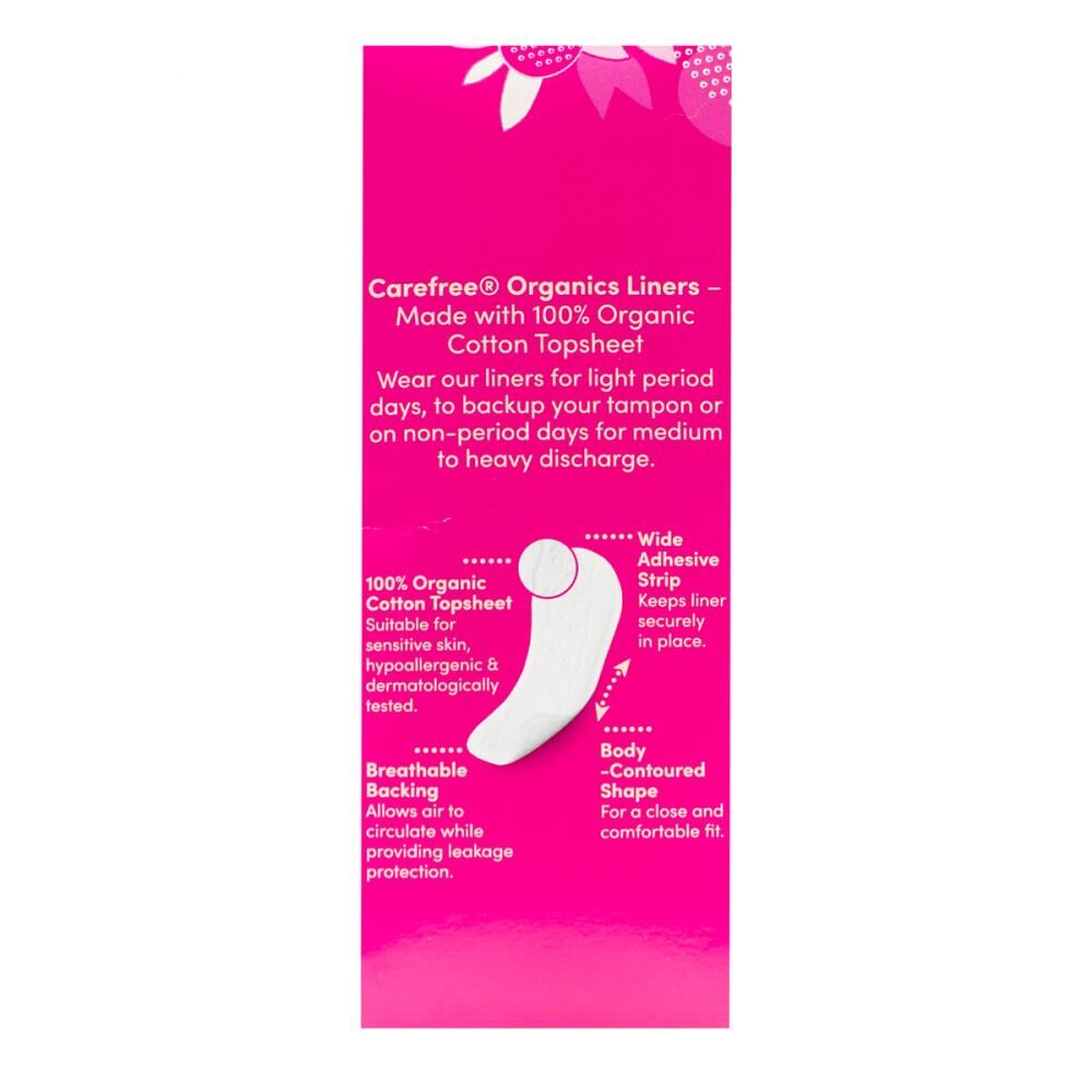 300pc Carefree Organic Cotton Topsheet Unscented Liners
