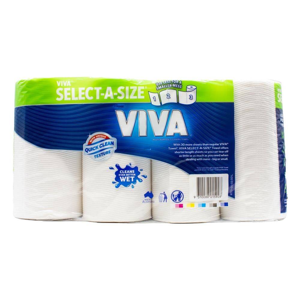 24pc Kleenex 90 Sheets Viva Multi-Purpose Paper Cleaning Towels