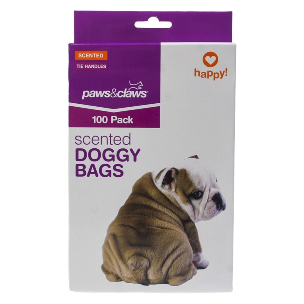 2x 100PK Paws & Claws Scented Puppy Clean Up Bags