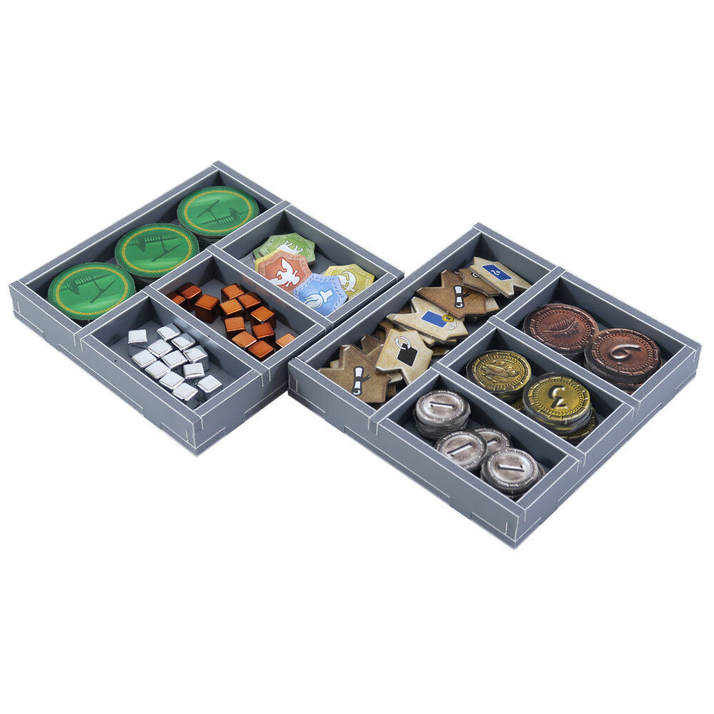 Folded Space Game Box Inserts Organiser For 7 Wonders Duel & Expansions