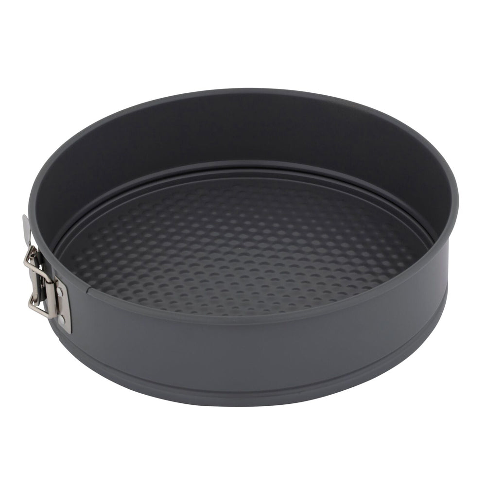 2x Cuisena 26cm Springform Non-Stick Round Cake Tin Baking Pan - Grey